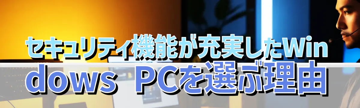 セキュリティ機能が充実したWindows PCを選ぶ理由