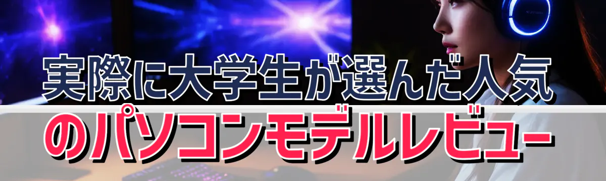 実際に大学生が選んだ人気のパソコンモデルレビュー