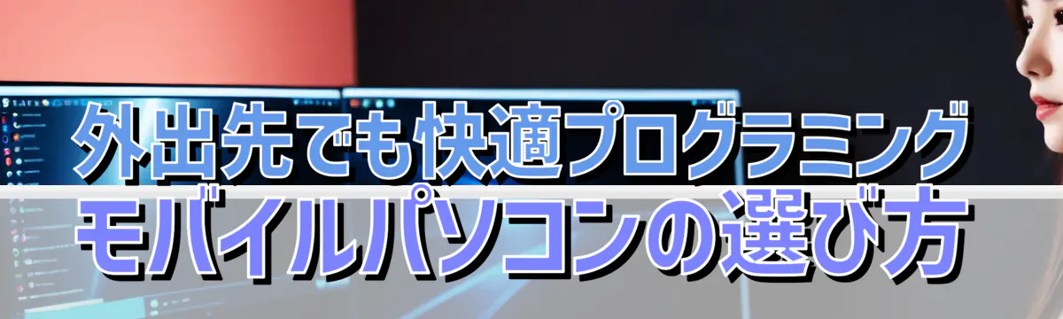 外出先でも快適プログラミング モバイルパソコンの選び方