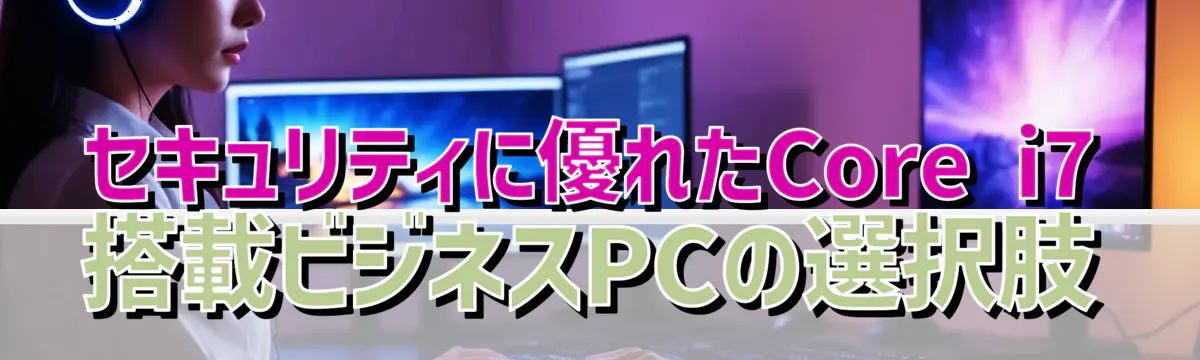 セキュリティに優れたCore i7搭載ビジネスPCの選択肢