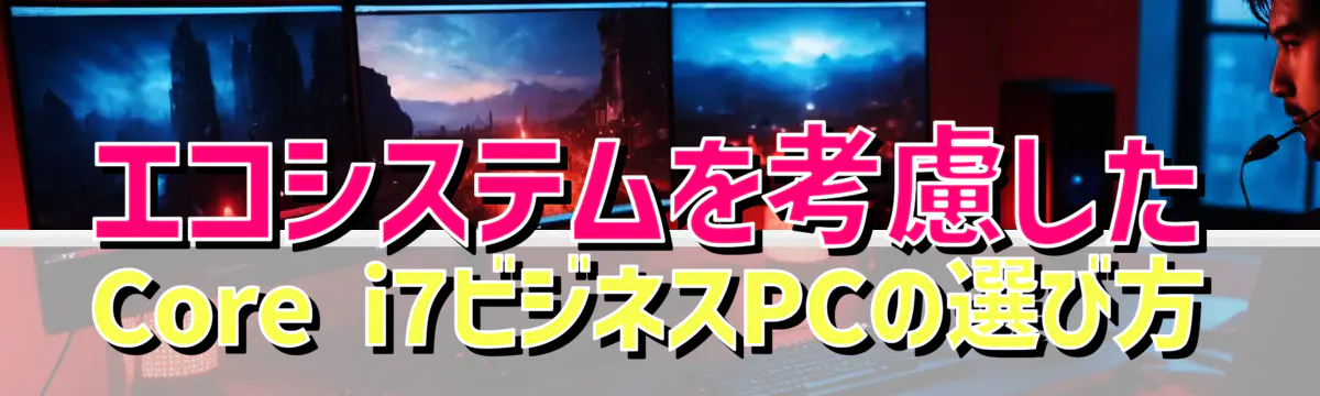 エコシステムを考慮したCore i7ビジネスPCの選び方