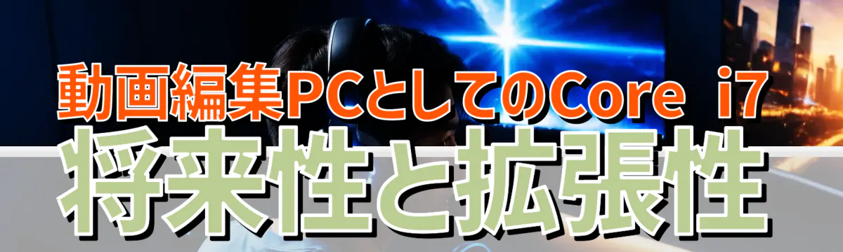 動画編集PCとしてのCore i7 将来性と拡張性