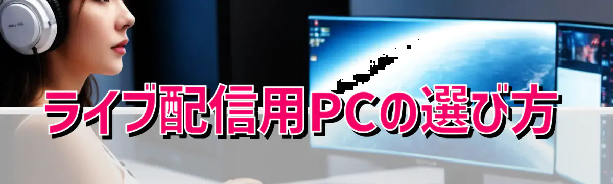 ライブ配信用PCの選び方