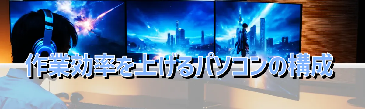 作業効率を上げるパソコンの構成