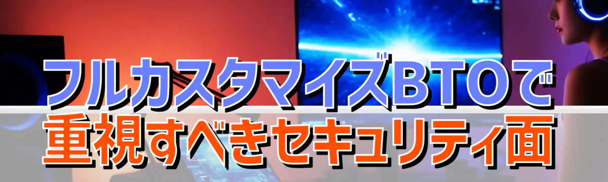 フルカスタマイズBTOで重視すべきセキュリティ面