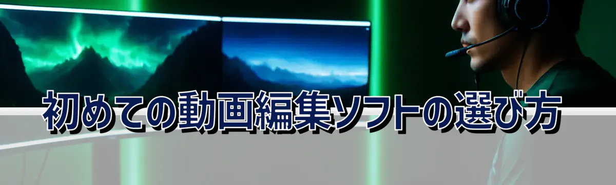 初めての動画編集ソフトの選び方
