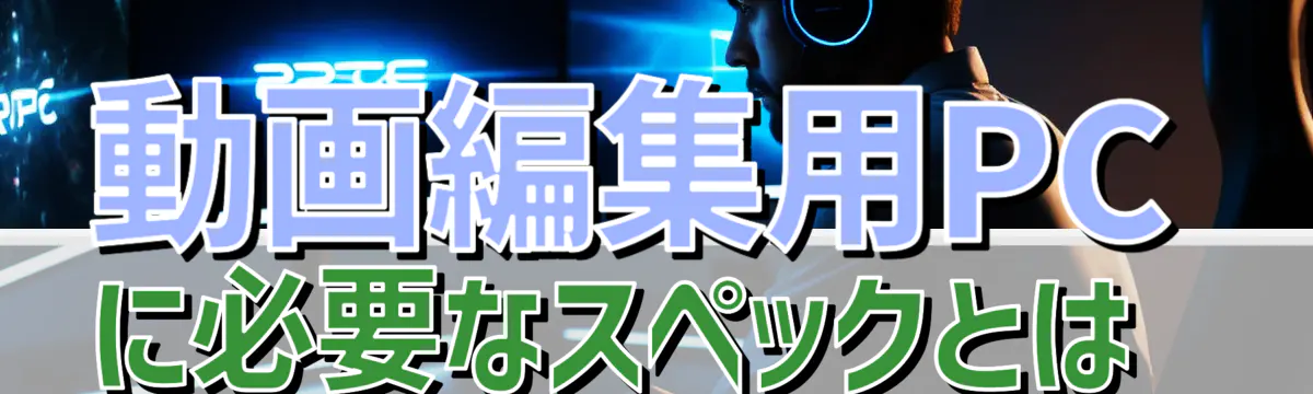 動画編集用PCに必要なスペックとは 
