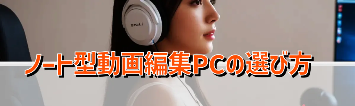 ノート型動画編集PCの選び方 
