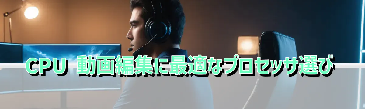 CPU 動画編集に最適なプロセッサ選び