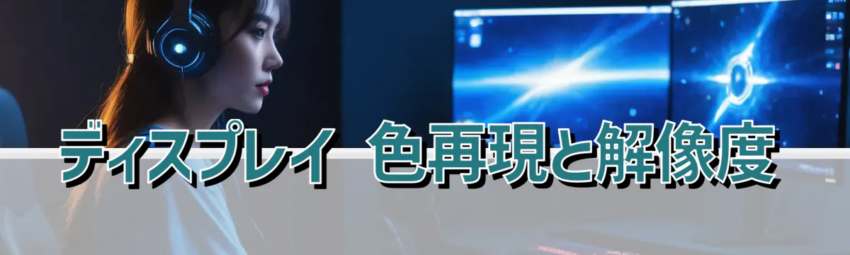 ディスプレイ 色再現と解像度
