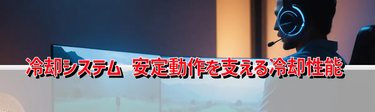 冷却システム 安定動作を支える冷却性能