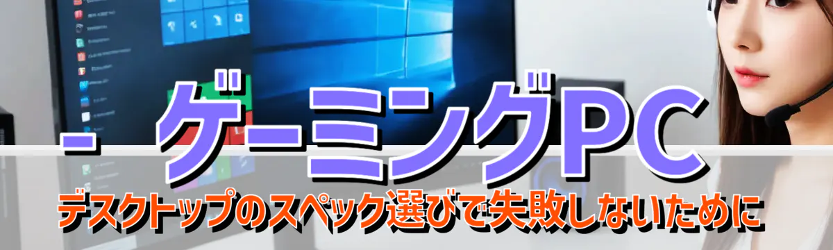 - ゲーミングPCデスクトップのスペック選びで失敗しないために