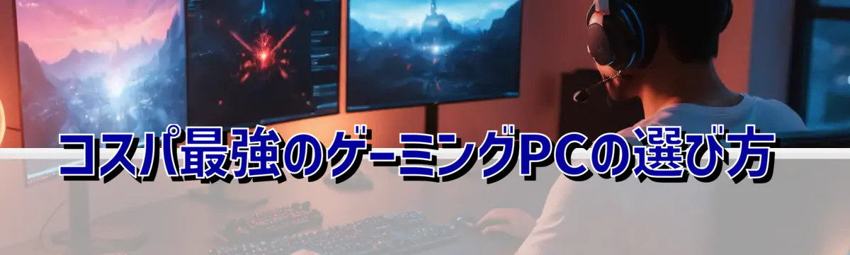 コスパ最強のゲーミングPCの選び方