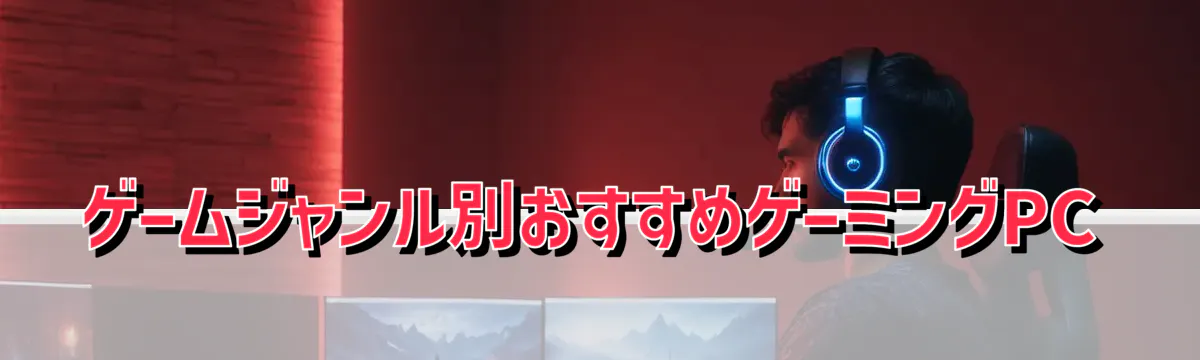 ゲームジャンル別おすすめゲーミングPC