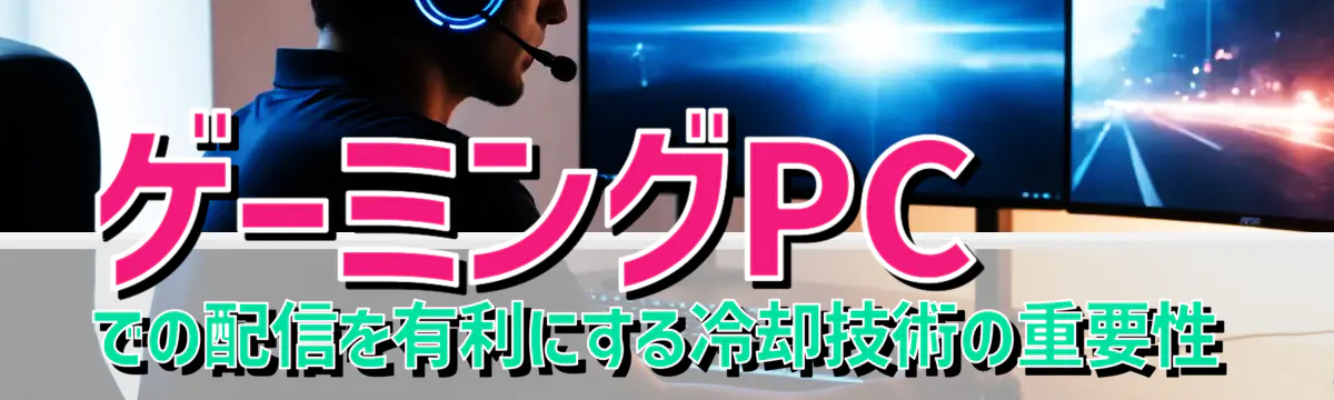 ゲーミングPCでの配信を有利にする冷却技術の重要性