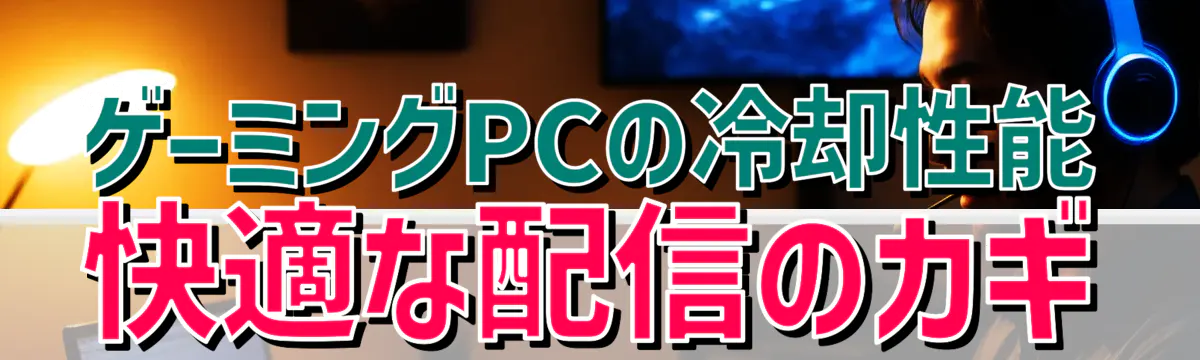 ゲーミングPCの冷却性能 快適な配信のカギ