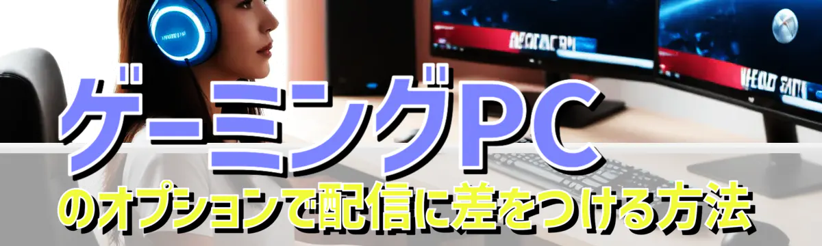 ゲーミングPCのオプションで配信に差をつける方法