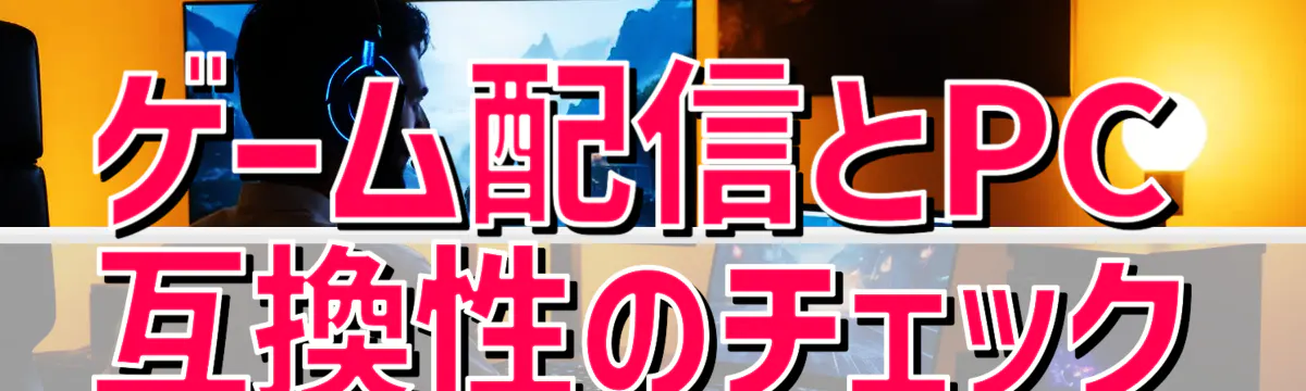ゲーム配信とPC互換性のチェック
