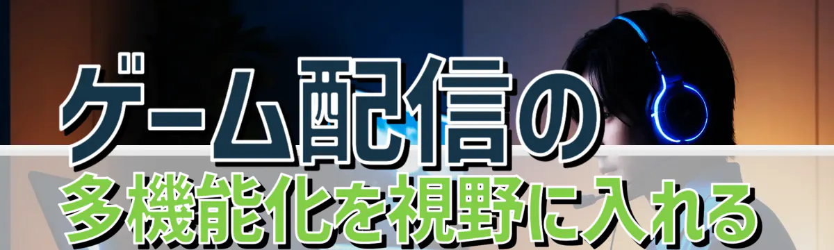 ゲーム配信の多機能化を視野に入れる
