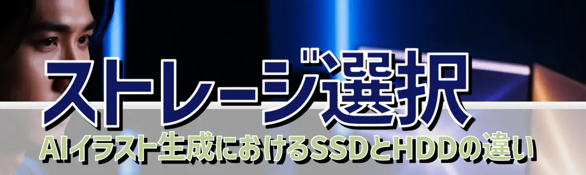 ストレージ選択 AIイラスト生成におけるSSDとHDDの違い
