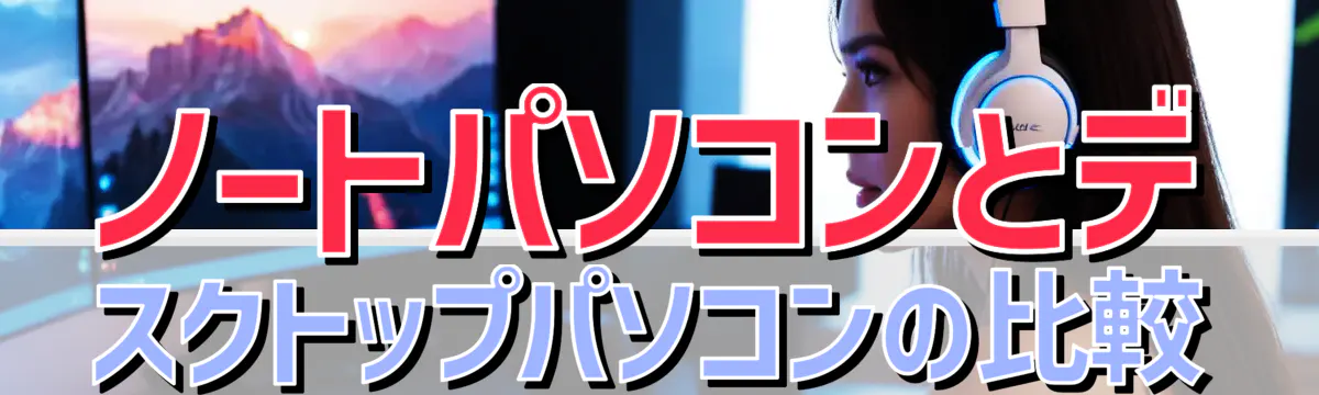 ノートパソコンとデスクトップパソコンの比較