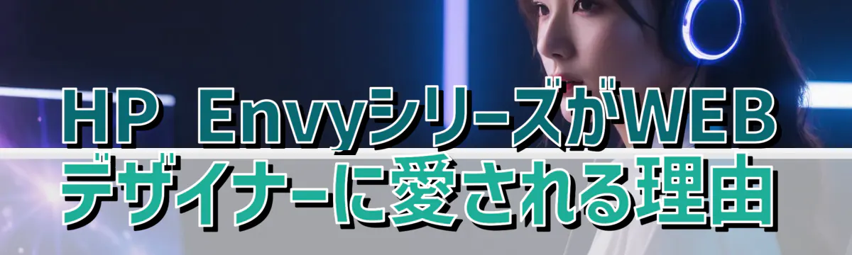 HP EnvyシリーズがWEBデザイナーに愛される理由