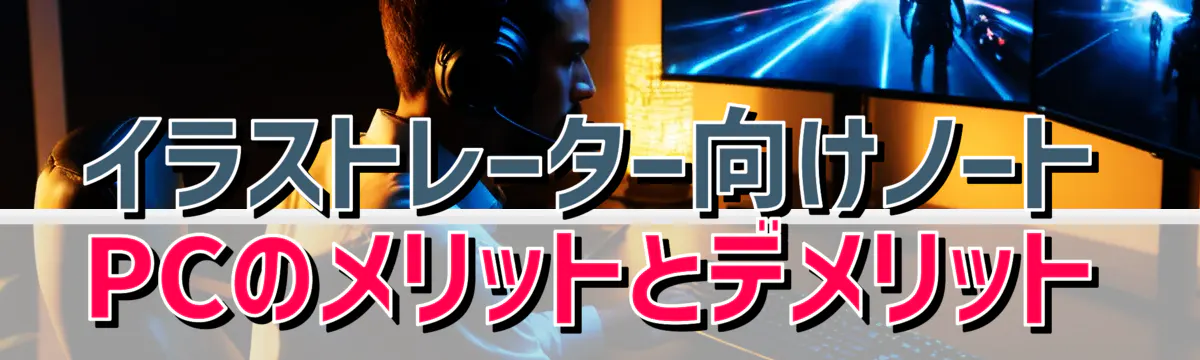 イラストレーター向けノートPCのメリットとデメリット