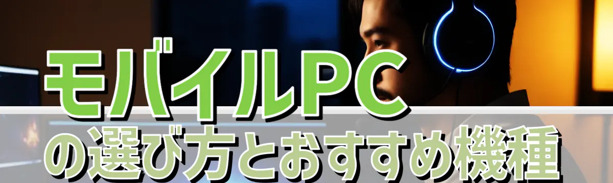 モバイルPCの選び方とおすすめ機種