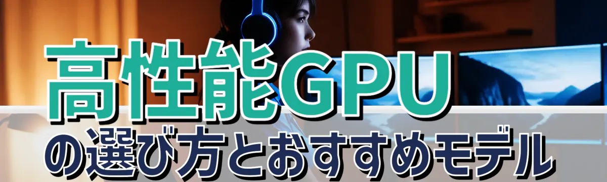 高性能GPUの選び方とおすすめモデル
