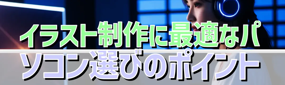 イラスト制作に最適なパソコン選びのポイント