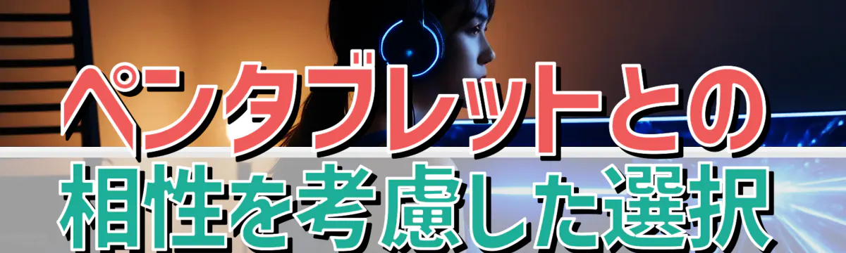 ペンタブレットとの相性を考慮した選択