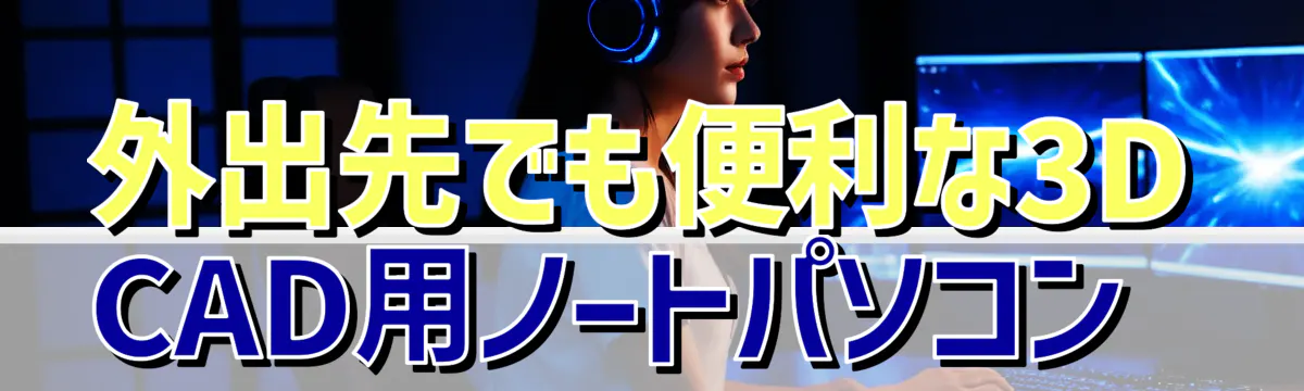 外出先でも便利な3D CAD用ノートパソコン 
