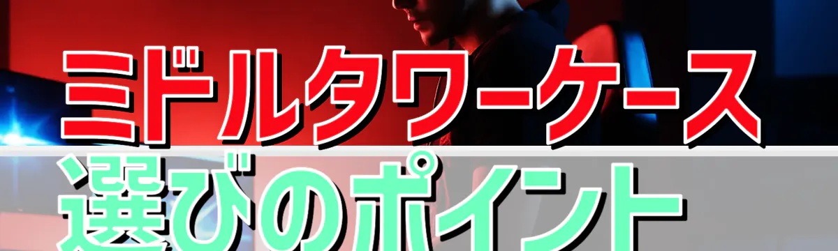 ミドルタワーケース選びのポイント