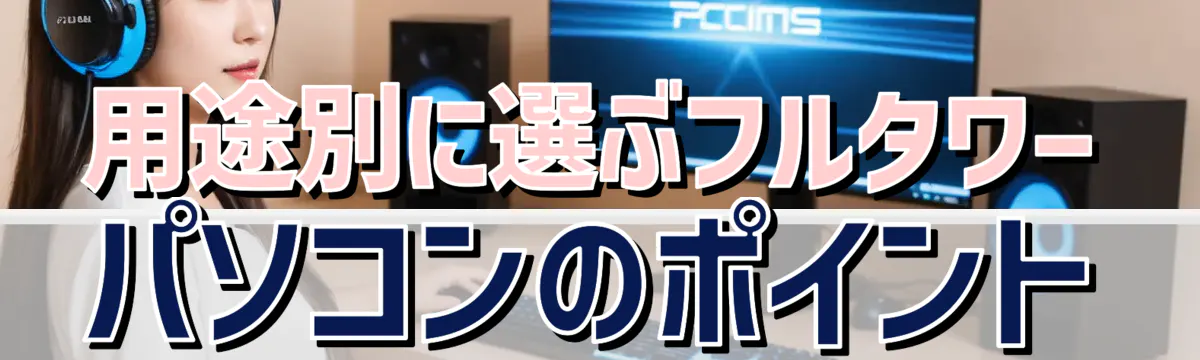 用途別に選ぶフルタワーパソコンのポイント