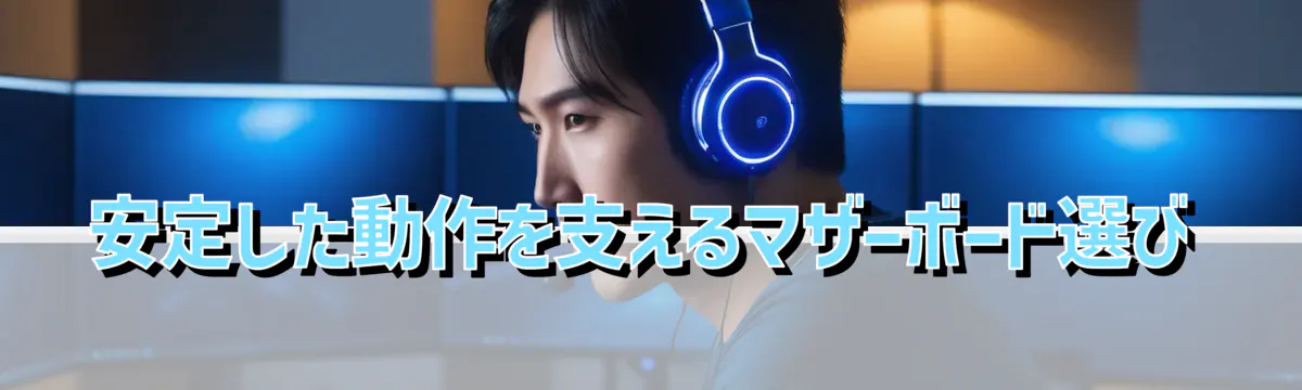 安定した動作を支えるマザーボード選び