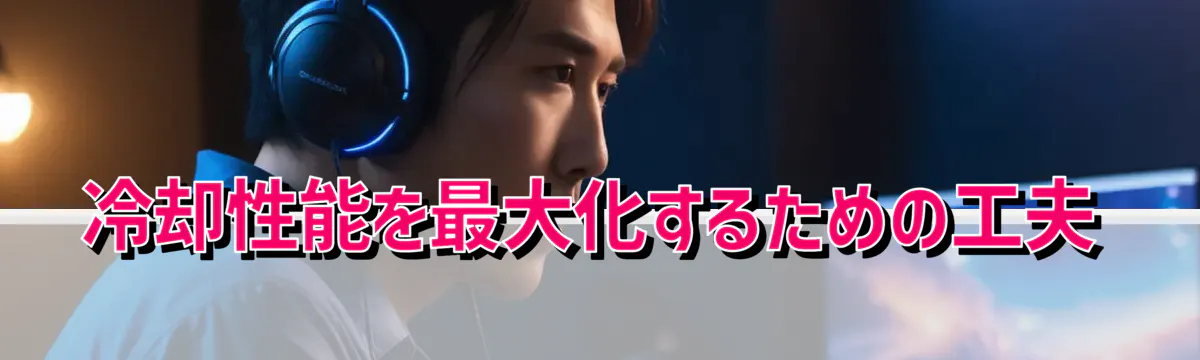 冷却性能を最大化するための工夫