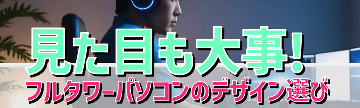 見た目も大事! フルタワーパソコンのデザイン選び