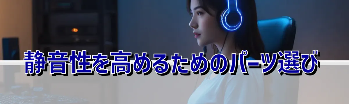 静音性を高めるためのパーツ選び