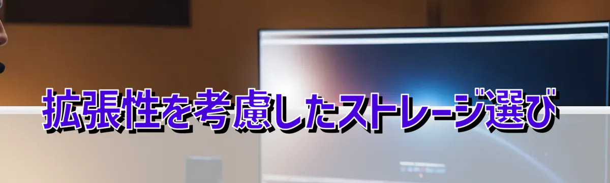 拡張性を考慮したストレージ選び