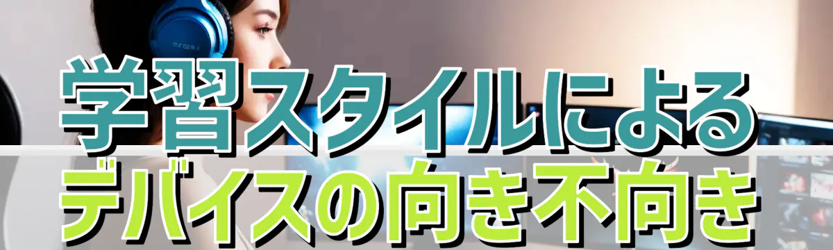 学習スタイルによるデバイスの向き不向き
