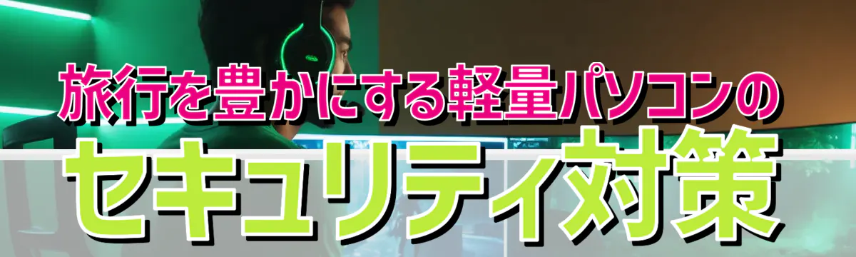 旅行を豊かにする軽量パソコンのセキュリティ対策