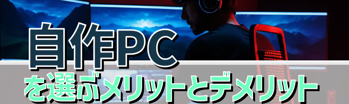自作PCを選ぶメリットとデメリット