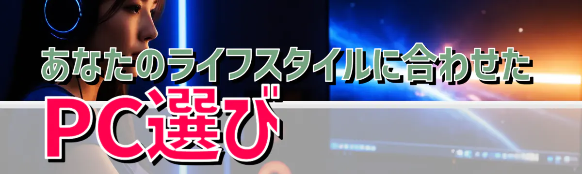 あなたのライフスタイルに合わせたPC選び