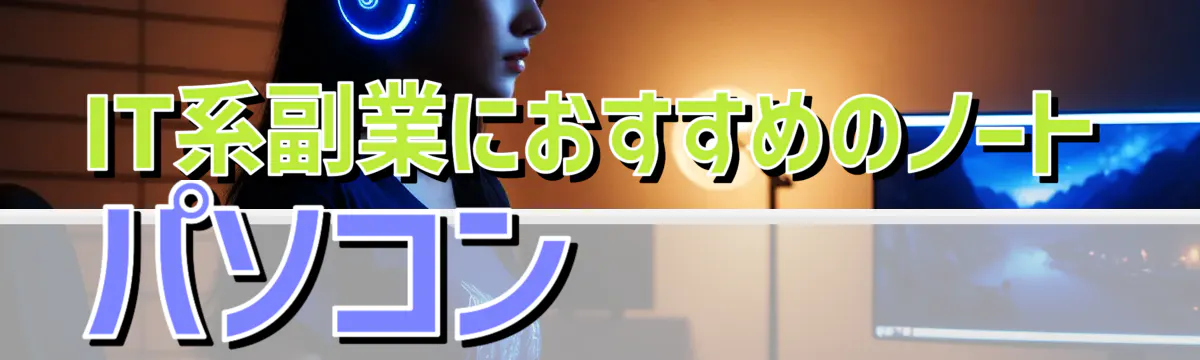 IT系副業におすすめのノートパソコン