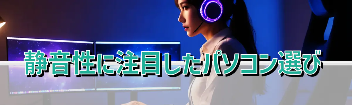静音性に注目したパソコン選び