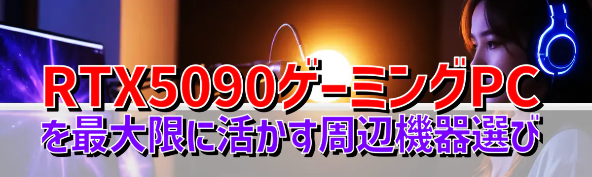 RTX5090ゲーミングPCを最大限に活かす周辺機器選び