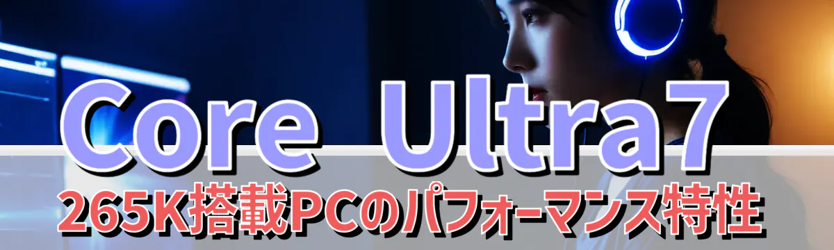 Core Ultra7 265K搭載PCのパフォーマンス特性