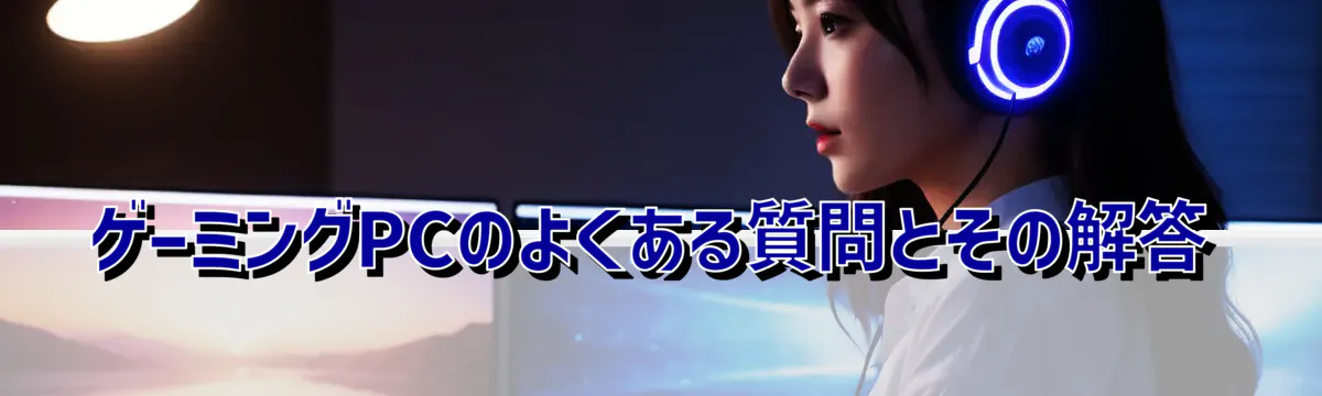 ゲーミングPCのよくある質問とその解答