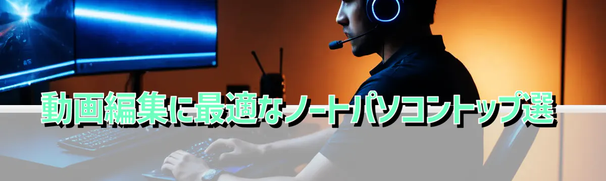 動画編集に最適なノートパソコントップ選