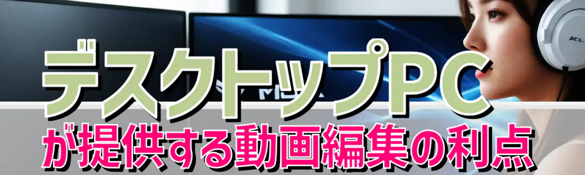 デスクトップPCが提供する動画編集の利点